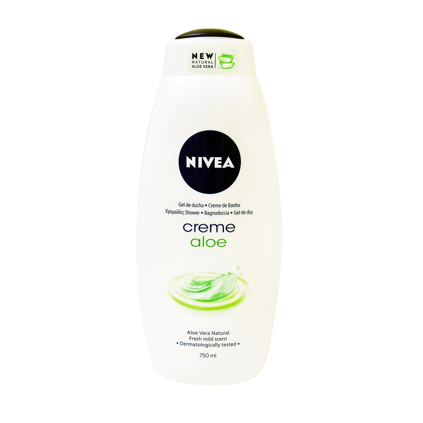 Face & Body :: Bath & Shower gel :: Nivea Cream Bath Creme Aloe with Aloe  Vera Natural fresh mild Scent 750ml