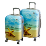 A2S Set of 2 trolley suitcases Starfish