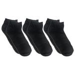 Black trainer socks 40-46 3 pairs