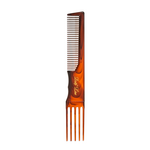Double-ended plastic hair comb