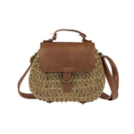 Basket braided shaped bag