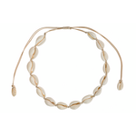 Choker with natural shell beads