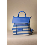 Μεγάλο Backpack με Καπάκι με Ρίγες