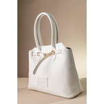 Μεγάλη Τσάντα Ώμου με Εντυπωσιακό Μεταλλικό Κούμπωμα