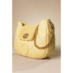 Οβάλ Τσάντα Ώμου Puffer με Καπάκι με Κλειδαριά και Αλυσίδα