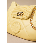 Οβάλ Τσάντα Ώμου Puffer με Καπάκι με Κλειδαριά και Αλυσίδα