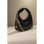 Οβάλ Τσάντα Χειρός και Ώμου με Αφαιρούμενη Αλυσίδα