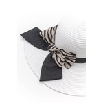 Ψάθινο Καπέλο με Διακοσμητική Κορδέλα