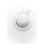 Γυναικείο Ψάθινο Καπέλο με Διακοσμητικές Χάντρες