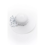 Ψάθινο Καπέλο με Πλατύ Γείσο