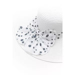 Ψάθινο Καπέλο με Πλατύ Γείσο