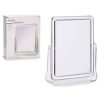 Rectangular table mirror with base with dimensions 18x20,5x4,3cm