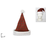 Christmas Santa checkered hat 43cm