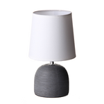 Ceramic lamp in gray color 16x16x27,50cm