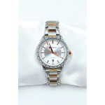 Stainless Steel CURREN Bracelet Watch water resistant with strass and golden details in silver