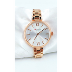 Stainless Steel CURREN Bracelet Watch water resistant in rose gold