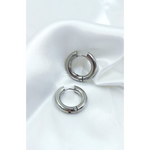 Stainless Steel Hoop Earings in silver 2,5cm