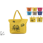 Beach bag with design in 6 colors