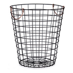 Basket Black Copper Steel 30x30x30cm