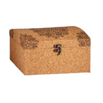 Decorative cork box with patterns large