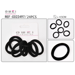 Set of 6 hair bands A 'quality in black color
