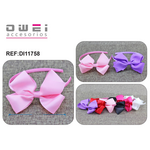 Children's headband with fabric bow in 6 colors