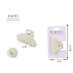 Hair clip with pearls with a length of 6cm