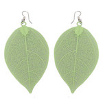 Metal leaves earrings