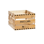 Wooden crate "Post Card" Medium 35x25x18cm