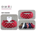 Wide elastic hair band with polka dot pattern in 6 colors