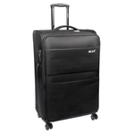MCAN Cabin luggage black with double wheels 55x35x22cm