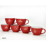 Christmas mug red in 6 designs 460cl