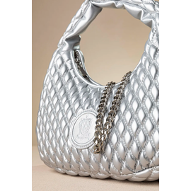Οβάλ Τσάντα Χειρός και Ώμου με Αφαιρούμενη Αλυσίδα