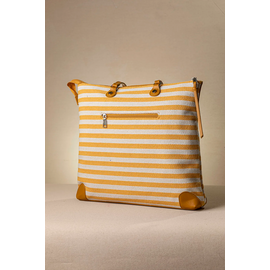 Μεγάλη Τσάντα Ώμου  με Ρίγες