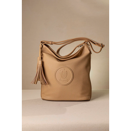 Μεγάλη Μαλακή Τσάντα Ώμου με Casual Logo