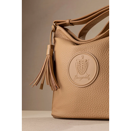 Μεγάλη Μαλακή Τσάντα Ώμου με Casual Logo