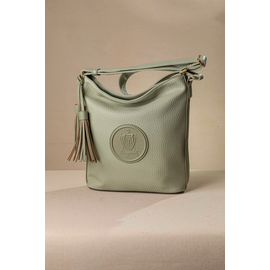 Μεγάλη Μαλακή Τσάντα Ώμου με Casual Logo