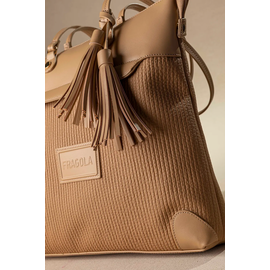 Μεγάλη Τσάντα Ώμου με Casual Logo