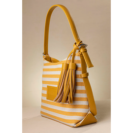 Τσάντα Ώμου και Χιαστί από Καραβόπανο