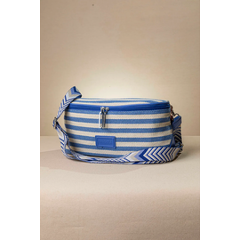 Crossbody Καραβόπανο με Ιμάντα και Ρίγες