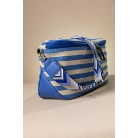 Crossbody Καραβόπανο με Ιμάντα και Ρίγες