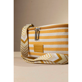 Crossbody Καραβόπανο με Ιμάντα και Ρίγες