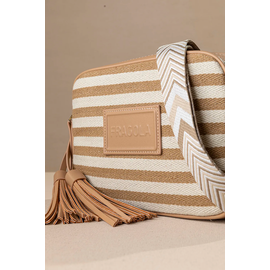 Χιαστί Διθέσια Τσάντα Ώμου και Χιαστί από Καραβόπανο