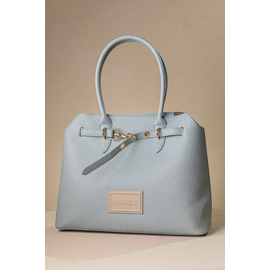 Μεγάλη Τσάντα Ώμου με Εντυπωσιακό Μεταλλικό Κούμπωμα