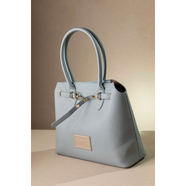 Μεγάλη Τσάντα Ώμου με Εντυπωσιακό Μεταλλικό Κούμπωμα