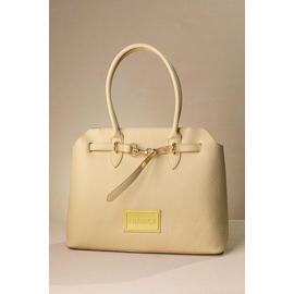 Μεγάλη Τσάντα Ώμου με Εντυπωσιακό Μεταλλικό Κούμπωμα