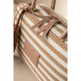 Μακρόστενη Τσάντα Ώμου και Χιαστί από Καραβόπανο