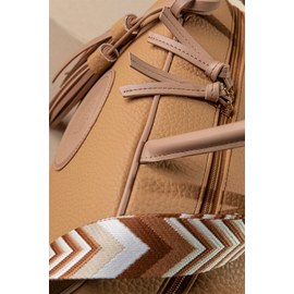 Μακρόστενη Τσάντα Ώμου και Χιαστί με Casual Logo