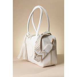 Μακρόστενη Τσάντα Ώμου και Χιαστί με Casual Logo