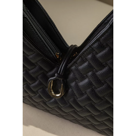 Τσάντα Ώμου με Καπιτονέ υφή